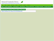 Tablet Screenshot of naturalcosmeticnews.com